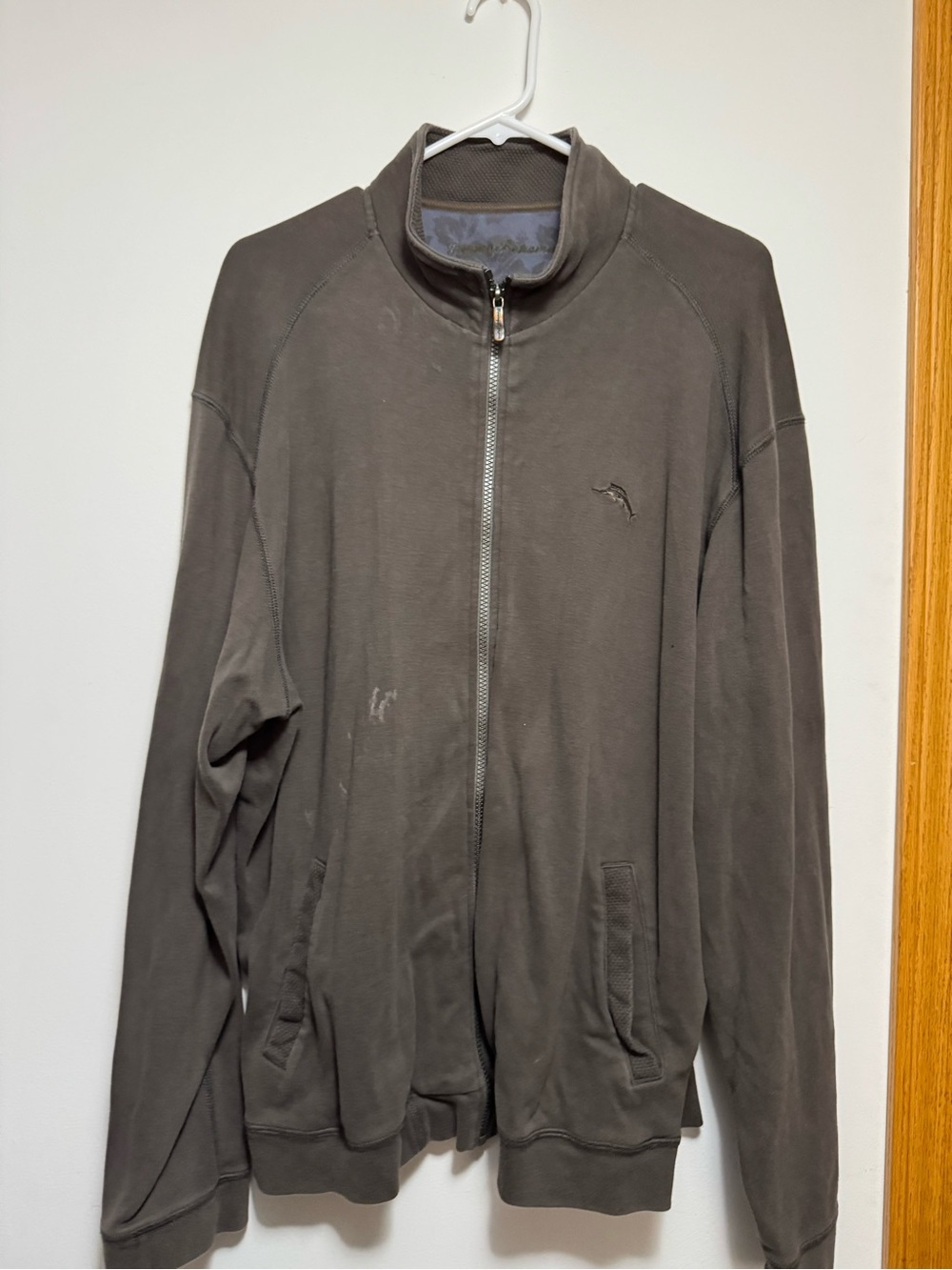 Men's Full-Zip Track Jacket - Brown